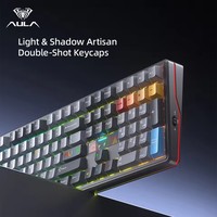 Clavier mécanique de jeu AULA F108 Pro V2 Esports, tri-mode USB 2.4Ghz sans fil, disposition 100%, touches RGB rétroéclairées, hot-swap, PC