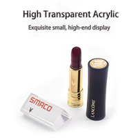 Support de présentoir de prix pour bijoux en acrylique transparent miniature incliné, écologique, portable, pour centres commerciaux