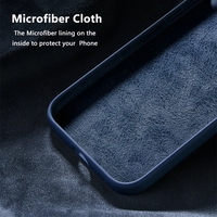 Coque en silicone officielle avec logo pour iPhone 17 16 15 14 12 Pro X XS Max XR 7 8 Plus, coque pour iPhone 13 11 Pro Max avec boîte