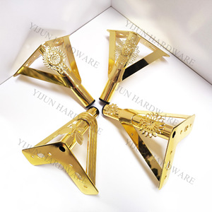 YIJUN <b>Gold</b> Hollow Metal <b>Sofa</b> Legs 3330 Modern Minimalist Luxury Heavy Duty Furniture Legs - Product Image 1