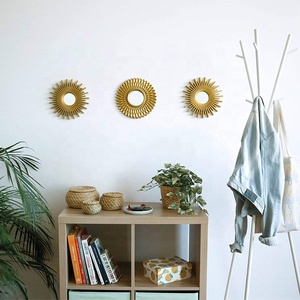 Oro Specchi <span class=keywords><strong>per</strong></span> Specchi A Parete <span class=keywords><strong>per</strong></span> la Decorazione Della Stanza Da Parete Pacchetto di 3 & Home Decor Oro Rotondo Specchi A Parete decorazione Cerchio Specchi Moderna - Product Image 5