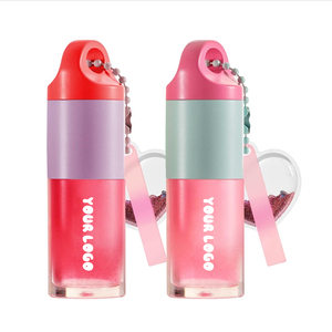 ลิปกลอสสีสันสดใสไร้ความโหดร้ายหรูหราโลโก้ที่กำหนดเองได้หลากหลายสีลิปกลอสสงคใส - Product Image 2