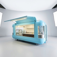 Pavillon alimentaire extérieur fixe, kiosque de vente au détail personnalisé, stand de restauration rapide de rue, usine