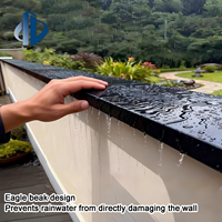 Meilleures ventes : Capuchons de parapet de balcon durables et personnalisables avec canaux intégrés pour bandes LED, capuchons de mur de cour en métal à visser