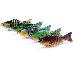 <span class=keywords><strong>Leurre</strong></span> de pêche <span class=keywords><strong>articulé</strong></span> ABS 10cm 15.6g, type Swimbait, pour la pêche au saumon - Product Image 3