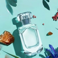 Flacon pulvérisateur vide en verre transparent de type pression, carré, pour cosmétiques, avec pompe de pulvérisation sérigraphiée, 100 pièces, pour mascara et shampoing