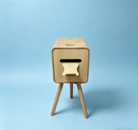 Support d'imprimante trépied portable en bois de chêne personnalisé pour photomaton, idéal pour DNP525/DNPRX1 (vente en gros)