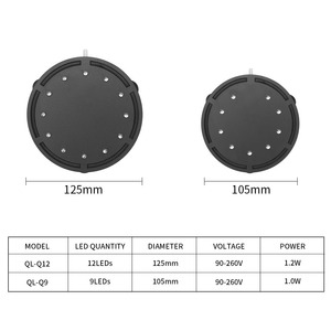 Lampe à bulles d'air <span class=keywords><strong>LED</strong></span> pour <span class=keywords><strong>aquarium</strong></span> JSD Q9 Q12, 9/12 <span class=keywords><strong>LED</strong></span>, changement de couleur, lumière décorative submersible pour <span class=keywords><strong>aquarium</strong></span>, 90-260V - Product Image 5
