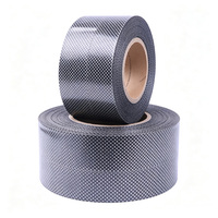 Label Susut Panas Pola Serat Karbon Kustom PET PVC untuk Pembungkus Isolasi Baterai Lithium
