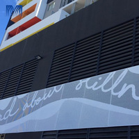 Mur-rideau en aluminium perforé au laser, à assemblage modulaire, ignifuge, en métal, design moderne personnalisé