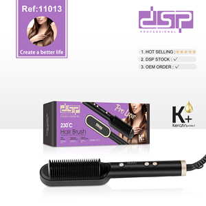 <span class=keywords><strong>Brosse</strong></span> à air chaud <span class=keywords><strong>ionique</strong></span> DSP - Peigne à revêtement céramique, 5 réglages de température 100-180 ℃ Arrêt automatique |   <span class=keywords><strong>Brosse</strong></span> <span class=keywords><strong>rotative</strong></span> pour cheveux et styler anti-frisottis - Product Image 6