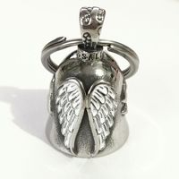 Clochette d'ange gardien pour moto ou porte-clés pour motard, porte-clés porte-bonheur, pendentif de sécurité pour la conduite sur la route