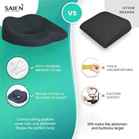 Soulagement de la douleur chaise de voiture de bureau soutien lombaire pliant coccyx coussin de siège oreiller mousse à mémoire gel de refroidissement coussin orthopédique