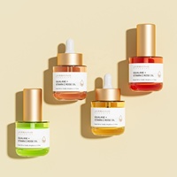 Emballage cosmétique de sérum givré de luxe unique de 30ml contenant d'huile essentielle de soin de la peau et bouteilles de pompe de lotion