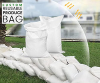 Herbruikbare goedkope 78cmx46cm PP geweven zak, recyclebaar voor meststof, dierenvoer, rijstmeel, landbouw, vis, fruit, maïs, op maat gemaakt
