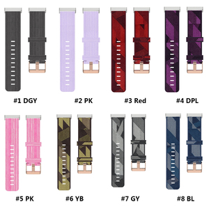 Hommes Femmes Remplacement Coloré En Nylon Bande de Montre Intelligente <span class=keywords><strong>Pour</strong></span> <span class=keywords><strong>Fitbit</strong></span> Versa 3 / Sens <span class=keywords><strong>Bracelet</strong></span> - Product Image 4