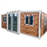 Maisons conteneurs pliantes modulaires préfabriquées modernes de Chine, de luxe, extensibles, à structure en acier, installation facile, pour hôtels et villas, prix