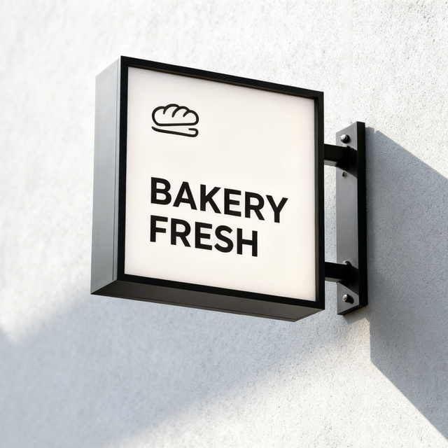 Custom LED Outdoor Advertising Light Box for Retail Stores & Malls Reinforced Acrylic Frame Sign