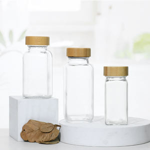ภาชนะใส่เครื่องเทศขวดสี่เหลี่ยมสำหรับครัวชุดทดลองและชุดทดลองขวดเครื่องเทศแก้วขนาด4ออนซ์พร้อมฝาเชคเกอร์ - Product Image 5