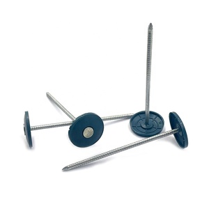 Clous à tête plastique couleur personnalisée en acier au carbone galvanisé, étanches, pour toiture et bardage - Product Image 4