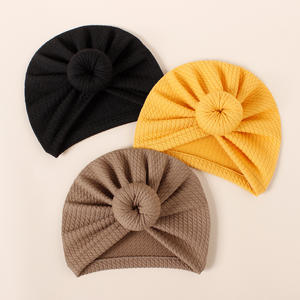Nouveau printemps européen et américain Donut Bow Baby Bag Hat Warm Indian Bandeau fœtal pour enfants - Product Image 3