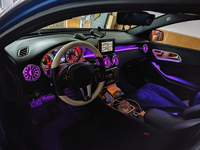 Lumière ambiante dynamique 64 couleurs pour mercedes-benz W117 CLA 2013-2019 éclairage LED intérieur mise à niveau accessoires d'aération