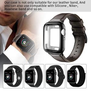 <span class=keywords><strong>Bracelet</strong></span> de Montre en <span class=keywords><strong>cuir</strong></span> <span class=keywords><strong>Homme</strong></span> femme Remplacement <span class=keywords><strong>Apple</strong></span> iWatch <span class=keywords><strong>Watch</strong></span> Series 5 4 3 2 1 Bande de Sangle - Product Image 3