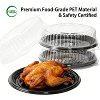 Boîte à gâteau Flash robuste de 16 pouces en PET avec couvercle en dôme amovible, conteneur à pâtisserie haute transparence pour la conservation de tranches de gâteau