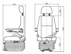 Silla Giratoria de Capitán para Autocaravana, de Cuero Auténtico, Resistente, 360 Grados °   Asiento del Conductor <span class=keywords><strong>Ford</strong></span> <span class=keywords><strong>Transit</strong></span> - Product Image 5