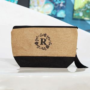 Sac fourre-tout réutilisable en lin et jute avec logo personnalisé, tendance, pour femme, portable, vintage, publicitaire, pour le shopping - Product Image 4