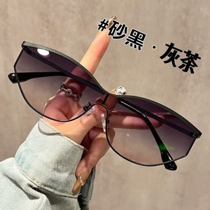 Lunettes de soleil futuristes Kedun Y2K Cat Eye UV400, monture intégrale, pour femmes, nouvelle mode 2025, Xiaohongshu - Product Image 3