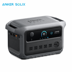 เครื่องกำเนิดพลังงานแสงอาทิตย์ Anker SOLIX C2000 Gen 2 น้ำหนักเบา 41.7 ปอนด์ ความจุ 2048 วัตต์-ชั่วโมง กำลังไฟ 2400 วัตต์ ใช้แบตเตอรี่ LFP ชาร์จเต็มใน 58 นาที เหมาะสำหรับการตั้งแคมป์กลางแจ้ง - Product Image 1