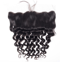 Extensiones de Cabello Humano Invisible Ultrafino de Grado 10A, Cierre Suizo 13x4, Ondulado Profundo, Paquetes Transparentes 13x6 con Frontal de Encaje HD para Venta al por Mayor