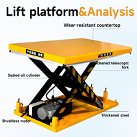 Table élévatrice à ciseaux fixe à hauteur réglable pour la manutention des matériaux, facile à utiliser et personnalisable