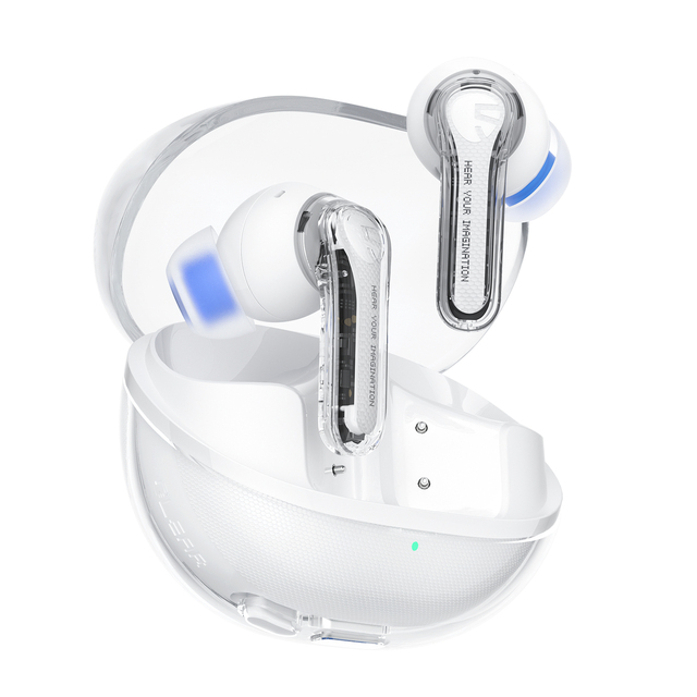 Soundpeatas Clear BT5.3 TWS Wireless Earbuds In-ear Noise-cancelling Headphones with Charging case IPX4 Waterproof