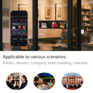 Éclairage LED publicitaire extérieur flexible <span class=keywords><strong>pour</strong></span> voiture, avec animation de texte DIY, contrôle par application, conception gratuite, certifié CE, fabriqué en usine - Product Image 6