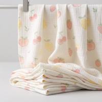 Tissu doux 100% coton imprimé numériquement avec motif de fruits, 120 g/m², 40*40, écologique, couverture pour bébé fille, pyjama, sweat à capuche pour enfant, maternité