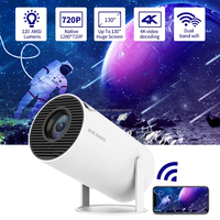 HY300 Pro 3D Smart Android 11 4K Projecteur double Wifi 500g LED LCD Portable 1080p Résolution projecteur led Full hd Home Video 4k