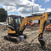 Mini-excavatrice Sany SY28 modèle 2022 sans cabine, d'occasion, avec moteur, boîte de vitesses et PLC pour travaux miniers