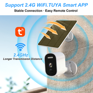 Cámara de Seguridad Inalámbrica con Batería Solar Tuya de 3MP, WiFi, IP66 Impermeable, Visión Nocturna en Color, Detección Humana por IA, Audio Bidireccional - Product Image 4