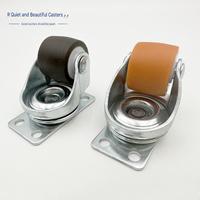 Roulette pivotante industrielle robuste à faible centre de gravité, roulement silencieux, roue de congélateur, rouleau de 0,8 pouce