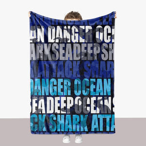 Couverture de jet en polaire Super douce et confortable, taille King, personnalisé avec Logo, taille de reine, prix bas, couverture de dessin animé personnalisée - Product Image 3