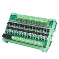 Module amplificateur PLC 16 canaux, carte de relais d'isolation, entrée NPN, sortie NPN, 12-36V CC, fils de test multimètre