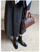Nouvelle Tendance 2026 : Bottines Femme à Bout Carré en Cuir Microfibre, Coupe Ajustée, Talon Bloc Bas, Fermeture Éclair Arrière – Fabrication OEM ODM