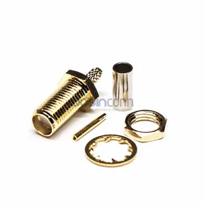 50ohm Gold Plating Panel Mount Female Pin Coaxial Connector RF SMA Jack
