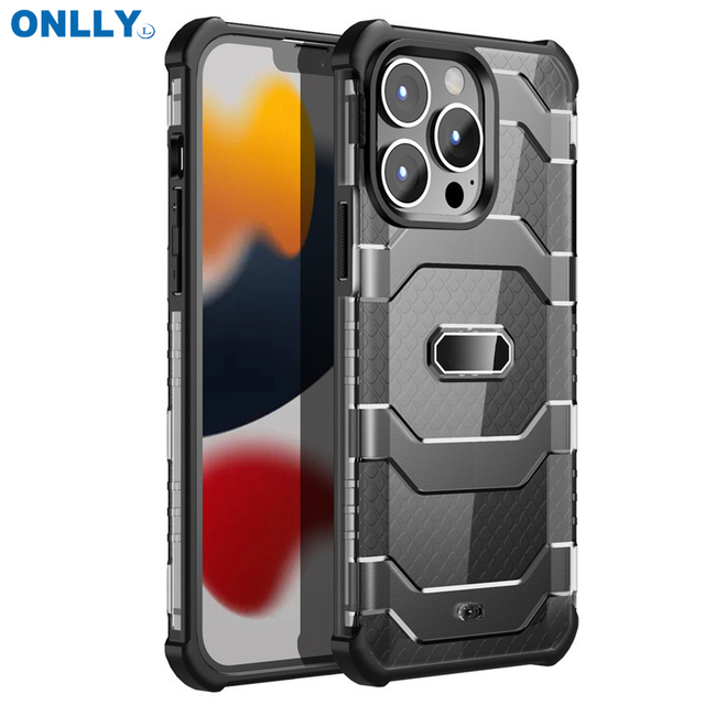 Heavy Duty Custom Phone Cases Hard PC+TPU Protective Case for Mobile Phones Bags for iPhone 13 Pro Max Phone Cover
