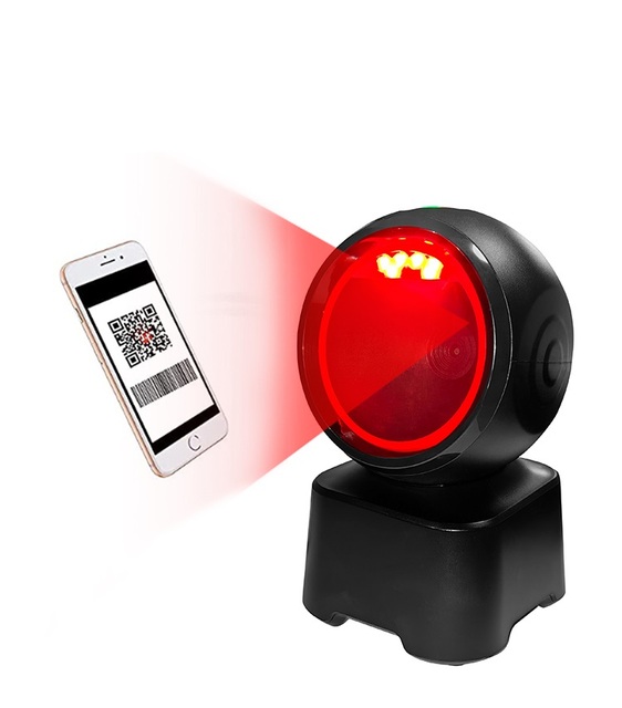 Wired 2D Omnidirectional Desktop Barcode Reader QR Code Scanning Platform Bar Code Scanner for Supermarket Price