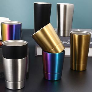 Eco Friendly Excellent Quality Fine Polishing Stainless Steel 304 Double Wall Drink Beer Water Glass Cup - Product Image 1