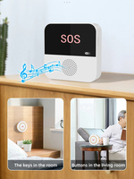 Système d'alarme intelligent Tuya TY-SOS-CF100 WiFi 433 MHz avec bouton SOS sans fil, kit de sécurité domestique combiné