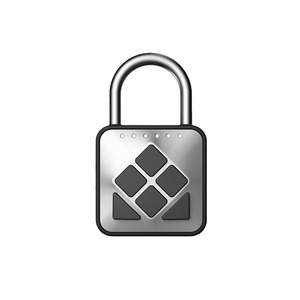 Smart <b>Padlock</b> Ip67 Waterproof Zinc Alloy Abs 304 Stainless Steel Rectangular For Bags Suitcases Lockers Drawers Storage Doors - Product Image 1